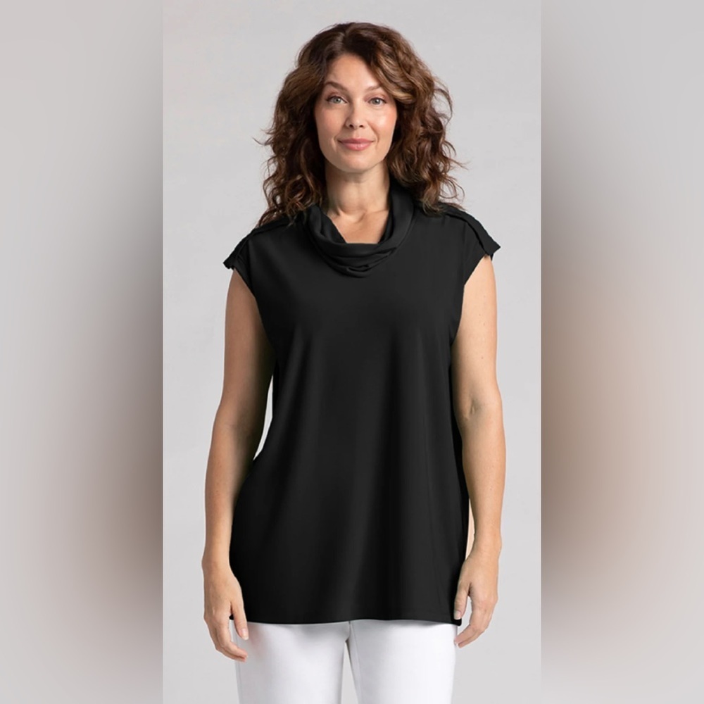 Sympli | Convoy Sleeveless Funnel Top